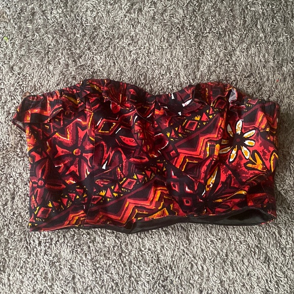 Pinup Couture Tops - Dixifried boned tubed top
